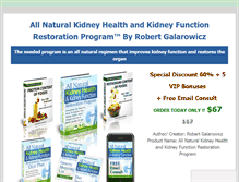 Tablet Screenshot of naturalkidneyhealth.com
